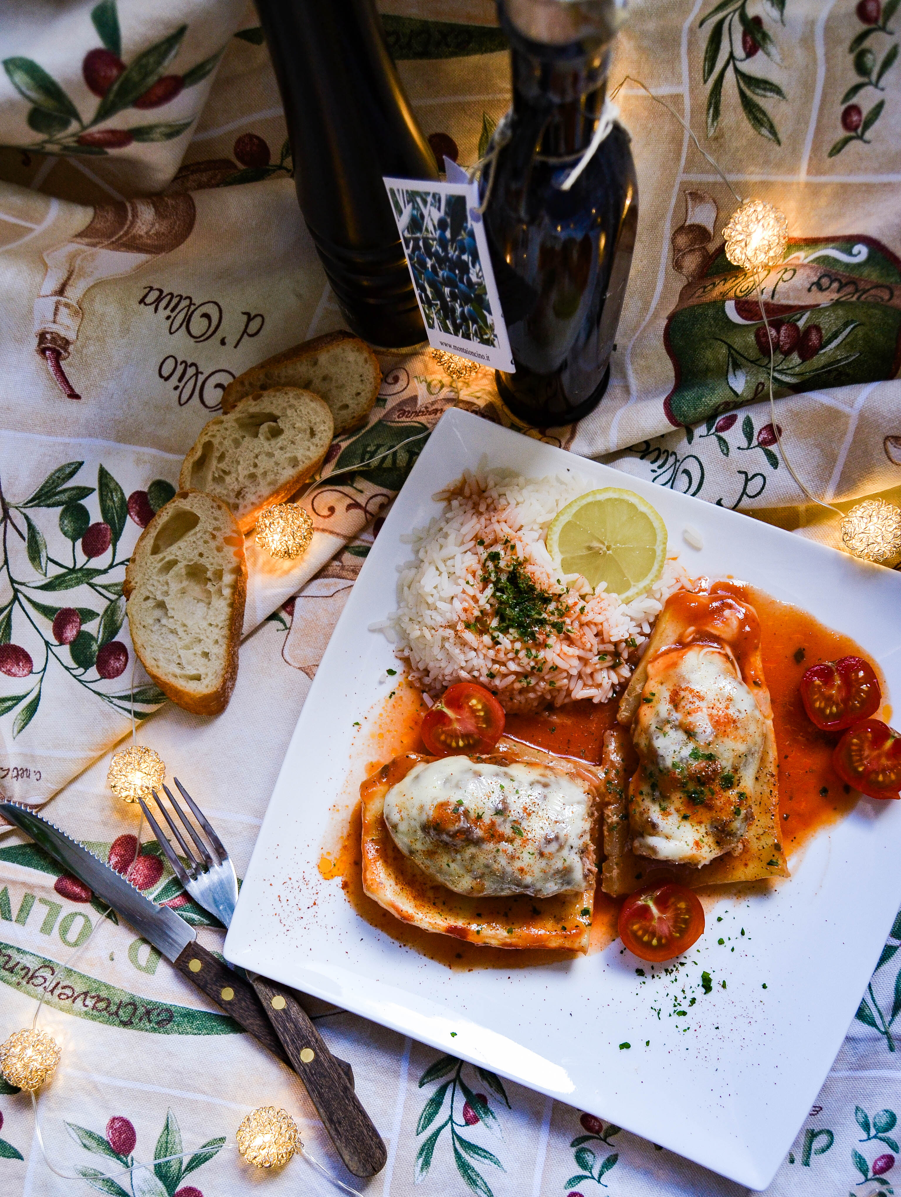 filled stuffed zucchini - gefüllte zucchini- italienisch- italian